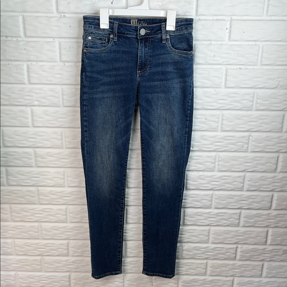 KUT FROM THE KLOTH KATY BOYFRIEND TAPERED LEG JEANS FLAP ON THE POCKETS SZ 0 - Picture 1 of 16